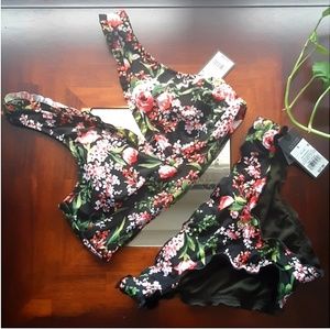 Mossimo 2 Piece Floral Hipster Bikini